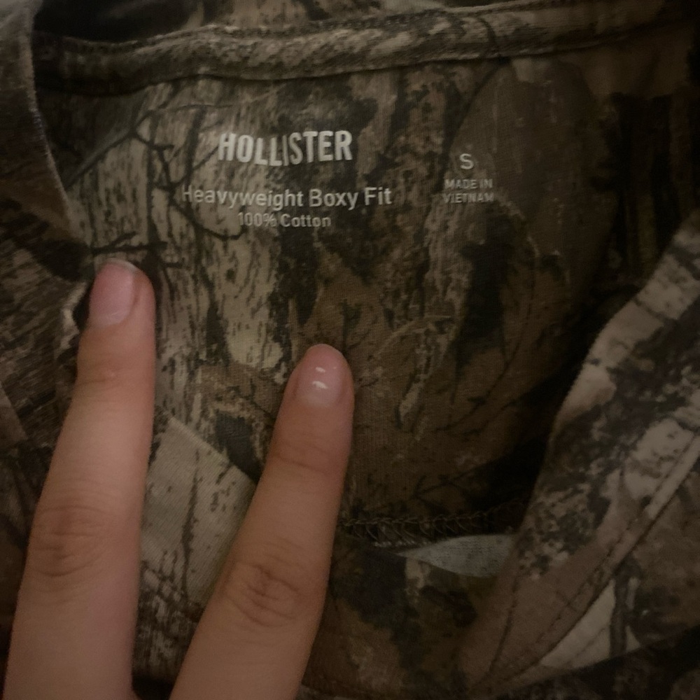 Hollister Camo Heavyweight Boxy Fit Shirt